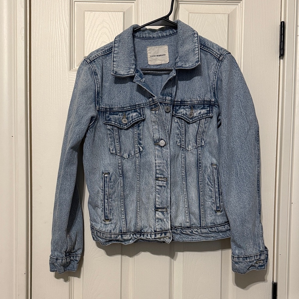 Lucky Brand Faded Light Blue Denim Jacket